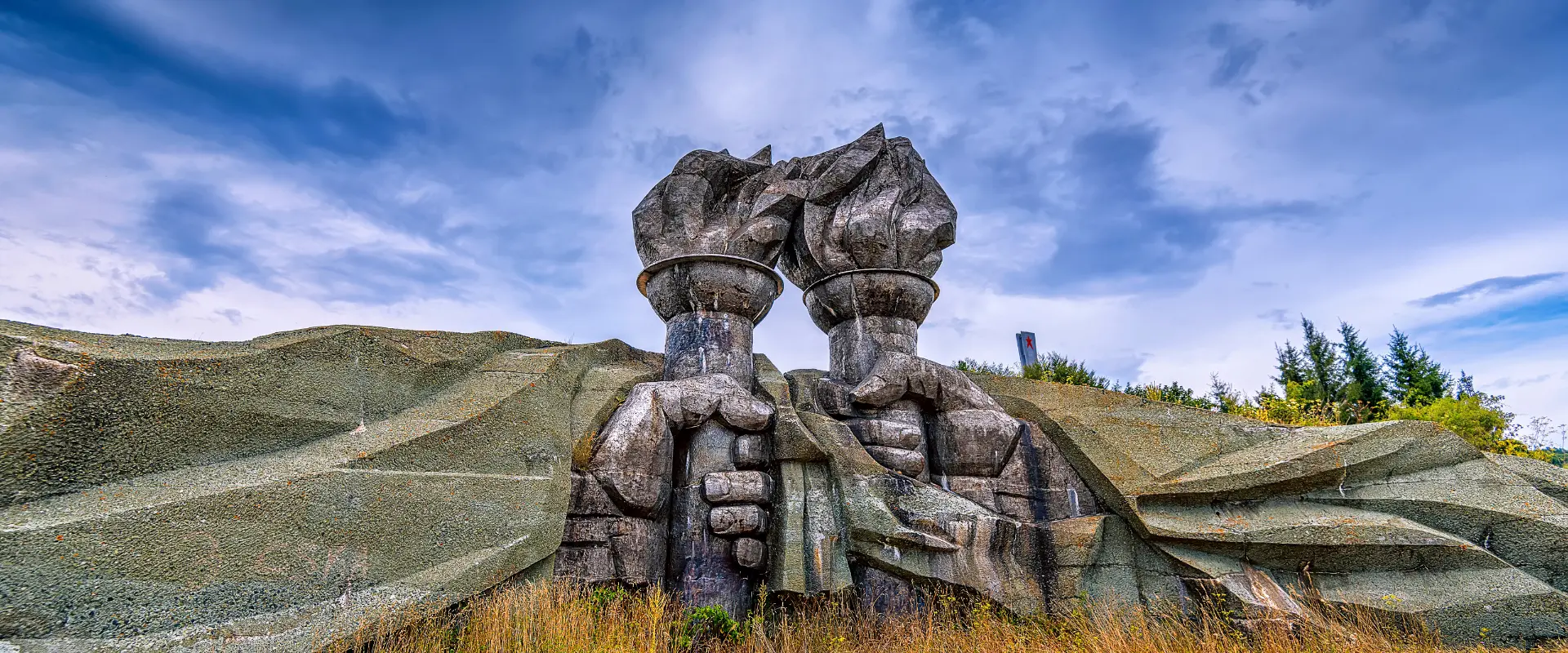Monument on a Bulgaria tour